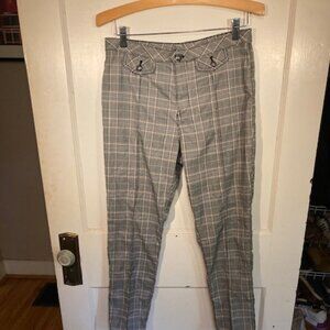 Free People Plaid Skinny Pants